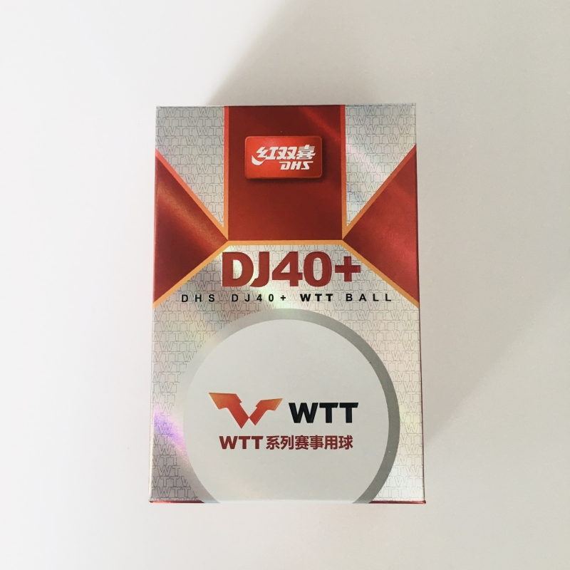 红双喜（DHS）DJ40+WTT赛顶三星级WTT比赛用球6只装（单位：盒）