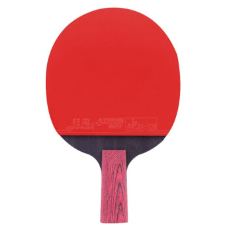 红双喜（DHS）狂飙专业星钻乒乓球拍单拍全能型横拍D01-L绯红（单位：支）