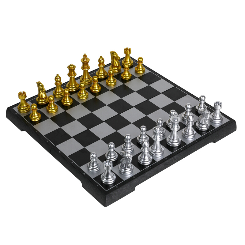 友邦 UB 4854－A 大号 国际象棋 磁性折叠圆角款棋盘 金银象棋套装（单位：副）