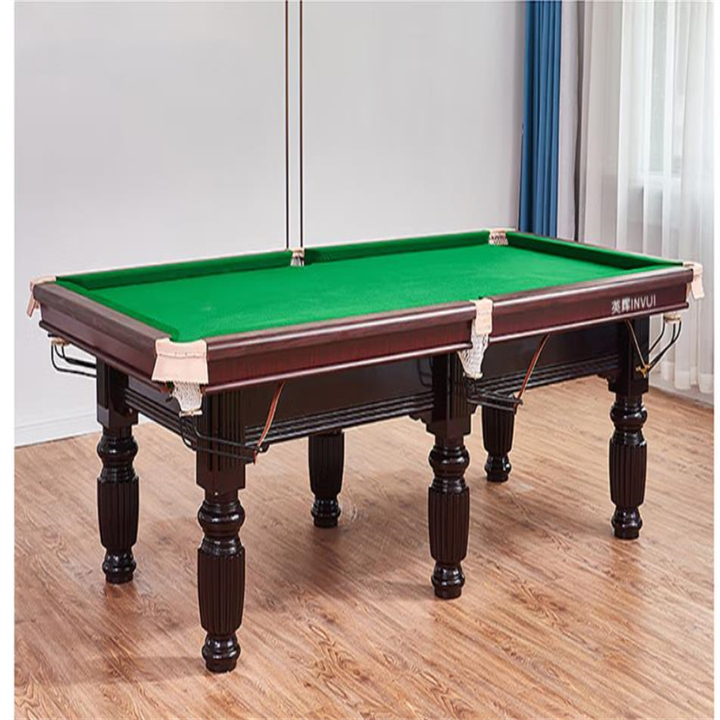 英辉B60Z台球桌美式黑8标准球桌室内中式桌球案 9尺台升级版（套）