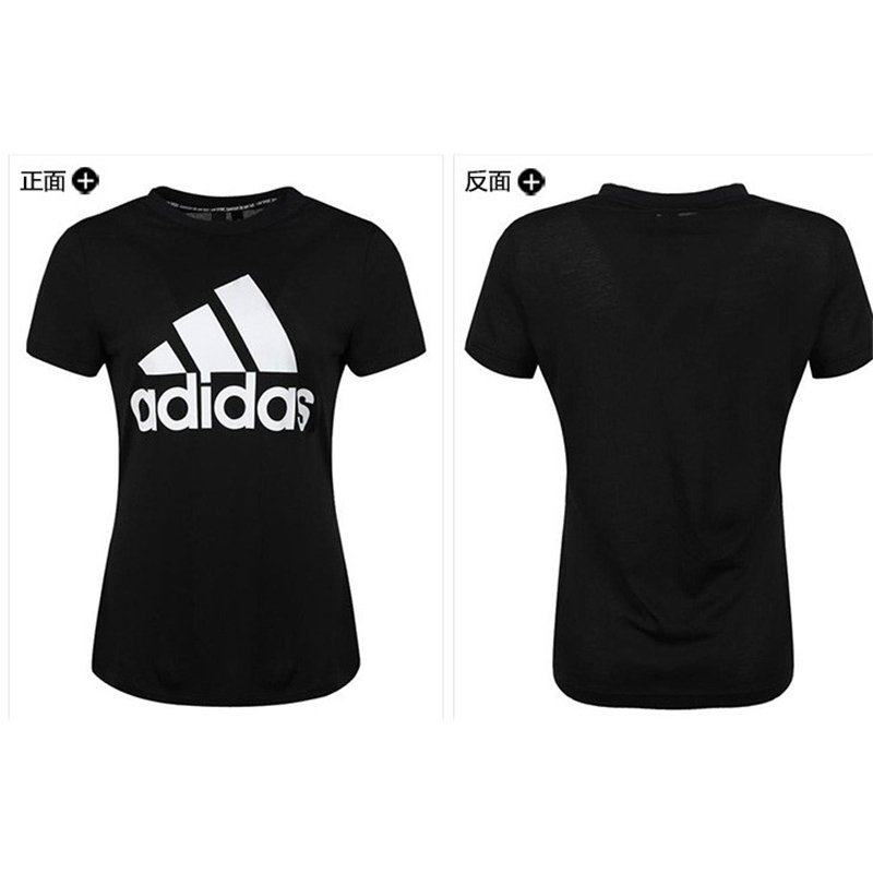 阿迪达斯DY7732女装运动服跑步健身休闲圆领舒适透气短袖T恤黑色S(件)