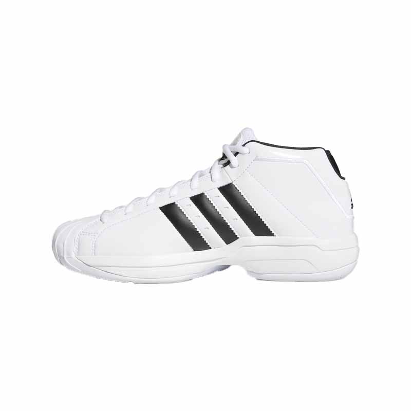 adidas阿迪达斯EF9824男篮球运动鞋亮白－黑色40码