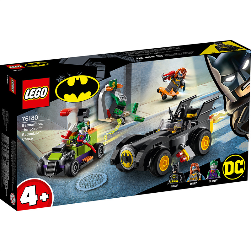 乐高L76180蝙蝠侠大战小丑：蝙蝠车大追击玩具（个）