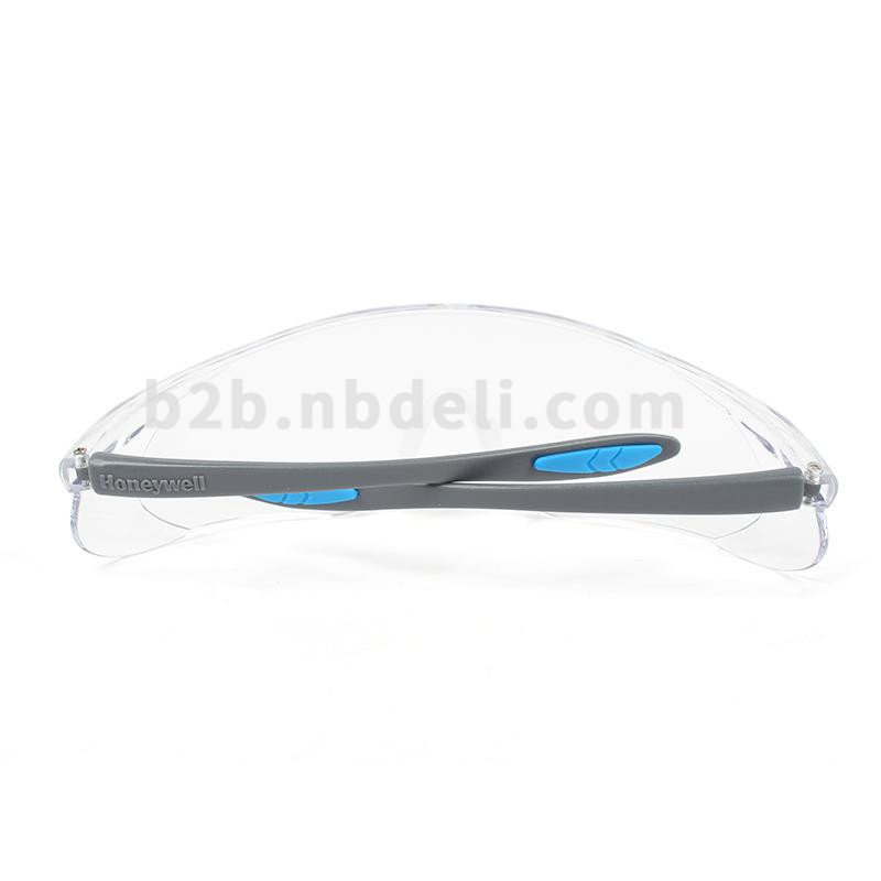 霍尼韦尔S300A/300110通用款灰蓝镜架/透明镜片/防雾防刮擦眼镜（副）