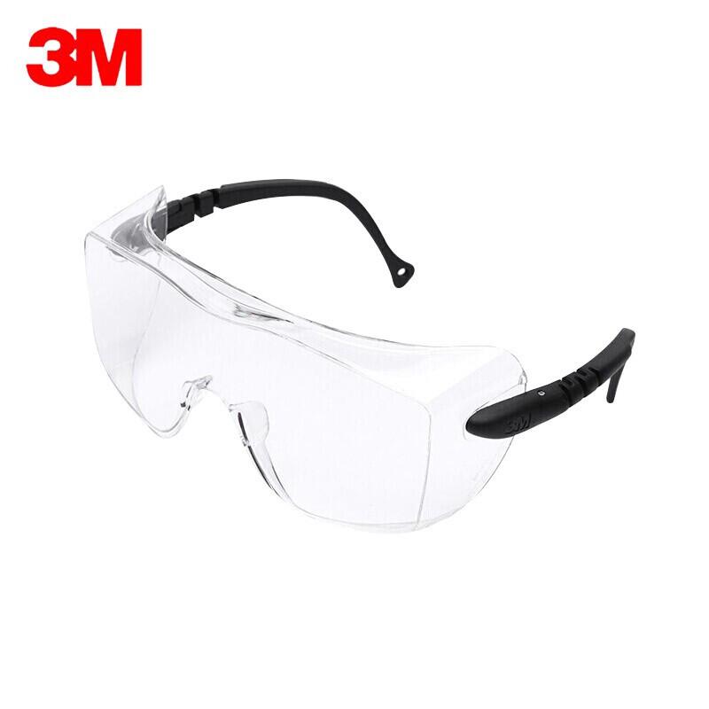 3M 12308护目镜防护眼镜骑行防雾防冲击防液体飞溅防尘防风舒适防护眼镜 透明 1副（单位：张）