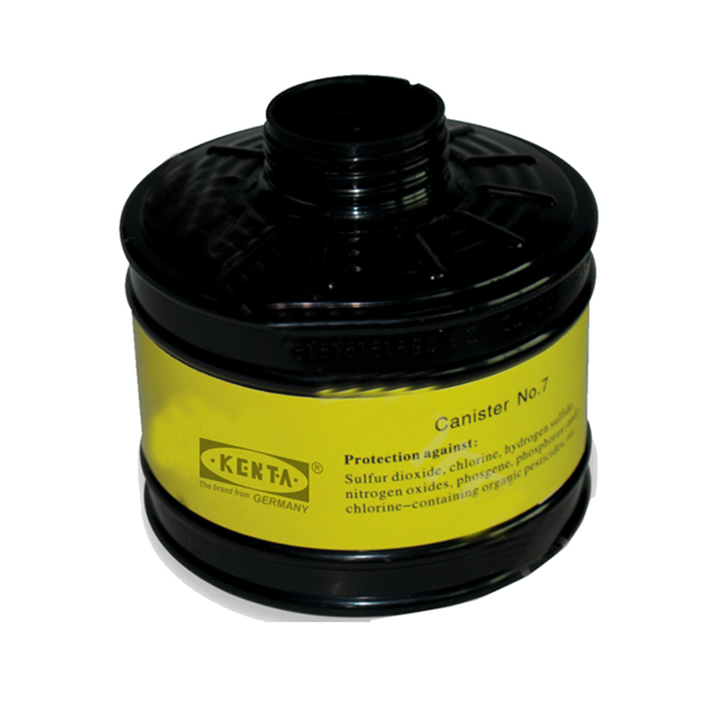 KENTA GT91－550－123 硅胶大视野防毒面具7号滤毒罐 适配防毒全面具GT91－550－121(单位：个)