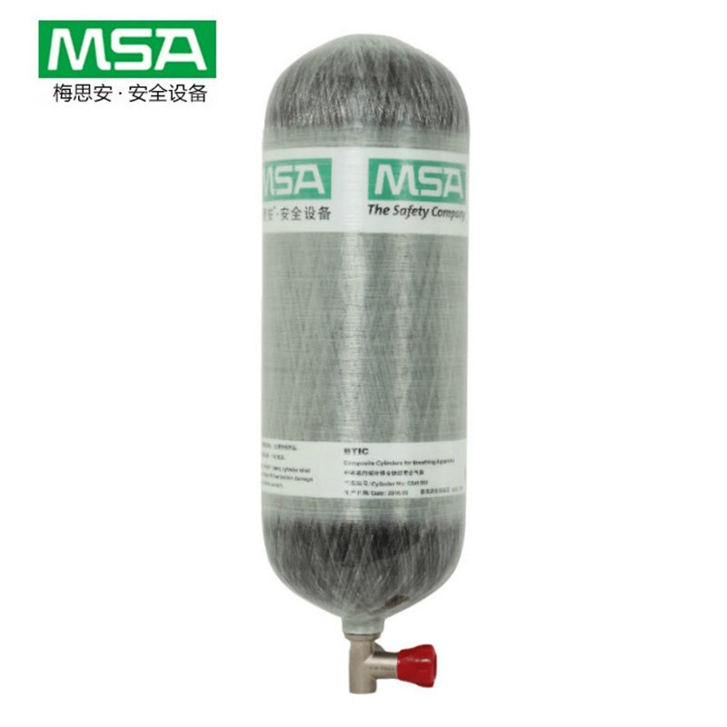 梅思安(MSA)AX2100系列碳纤气瓶10121838 BTIC碳纤气瓶 不含压力表6.8L 铝合金内胆30MPa（单位：个）