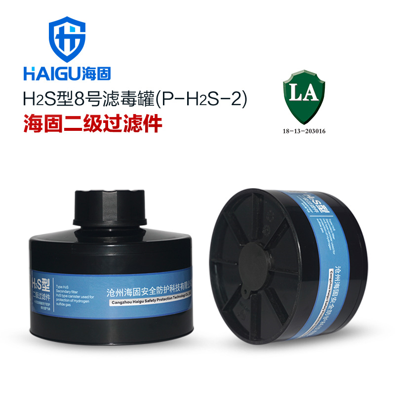 海固H2S型8号硫化氢滤毒罐P-H2S-2(个)