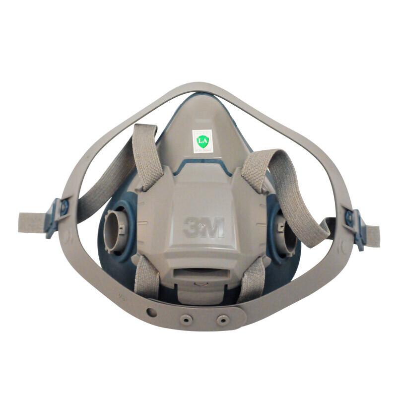 3M 6502 硅胶防尘面具 防PM2.5喷漆装修工作防护面罩 不含滤毒盒 1个/袋 定做（个）