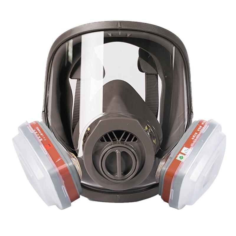普达防毒面具 全面罩配3号盒七件套 1套 橡胶 防尘/甲醛/苯/醚等有机气体 喷漆印刷 防毒面罩MJ-4007(套)