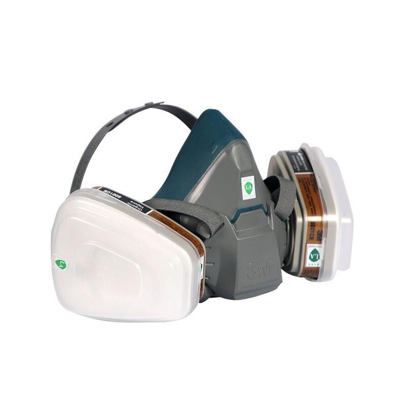 3M 尘毒呼吸防护套装 6502套装 含6502半面罩、6001滤毒盒2个、5N11滤棉2个、501滤棉盖2个(套)