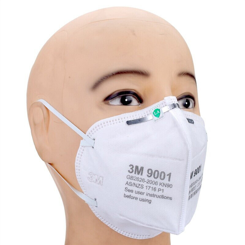 3M 9001 折叠式防尘口罩(耳带式） 环保包装 50 个/袋（单位：袋）