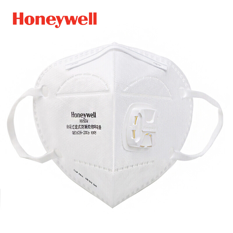 霍尼韦尔H1009501V/H950V折叠式口罩白色耳带式环保装(只)