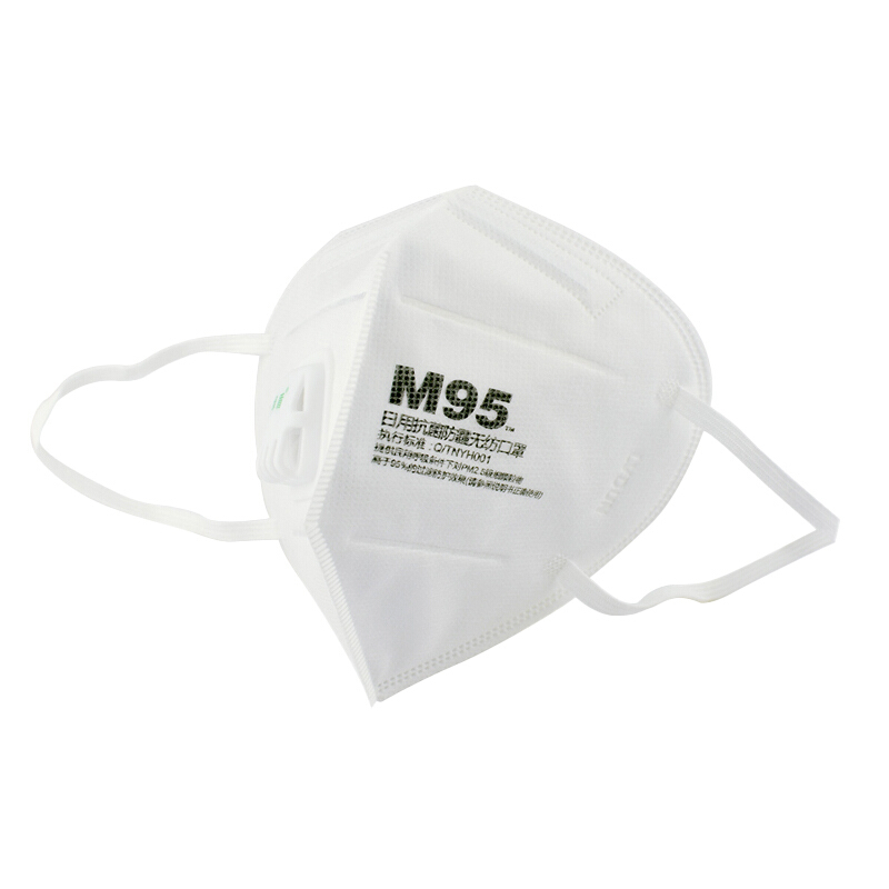 绿盾成人均码M95口罩白色单只装(袋)