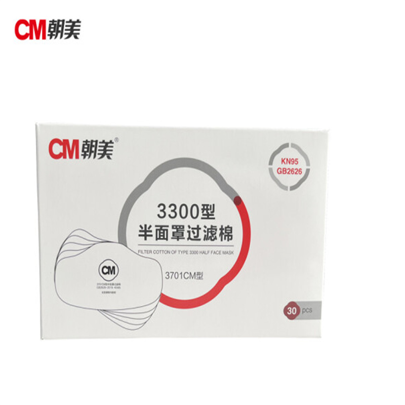 朝美（CM）3701滤棉 30片/盒颗粒物防护口罩(单位：片)