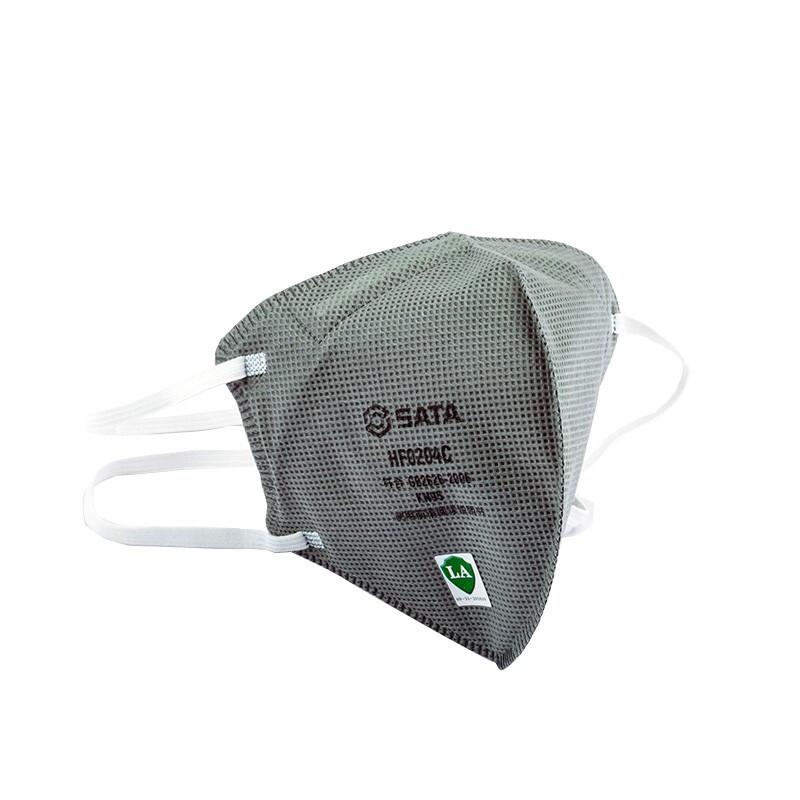 世达自吸过滤式防颗粒物呼吸器(KN95折叠活性炭口罩)HF0204C(个)