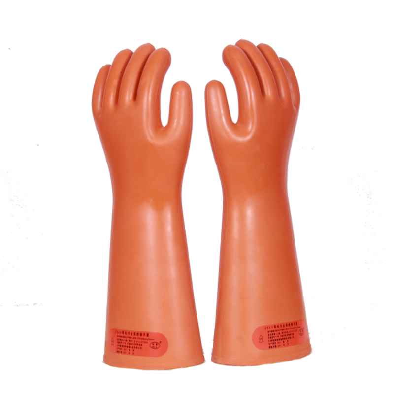 恒聚 25KV绝缘手套（2.5级）桔红色 手型（双）