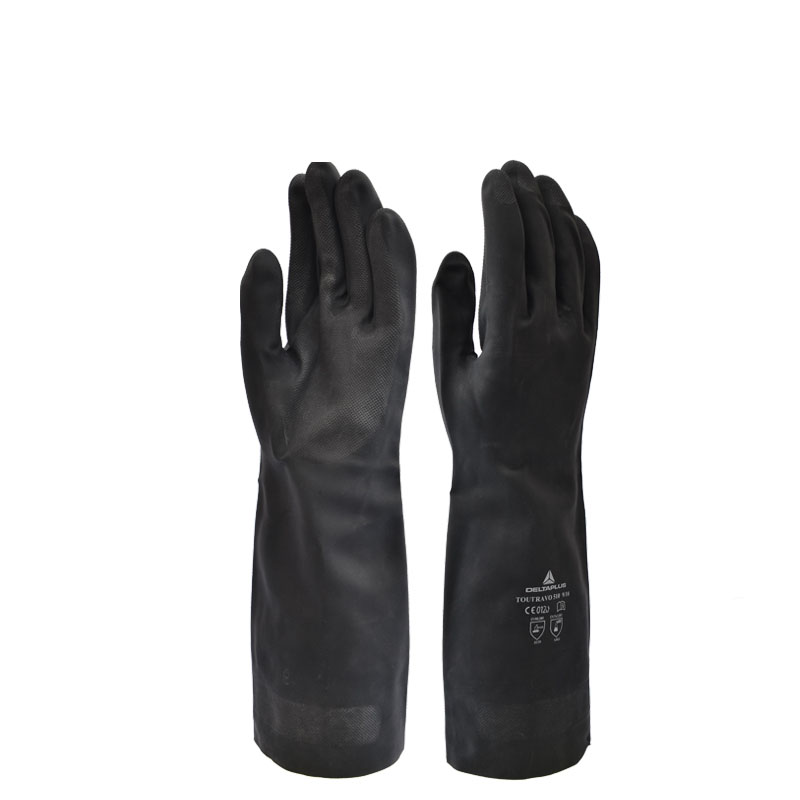 代尔塔 201510 高性能防化手套氯丁橡胶(VE510)黑色(单位：双)