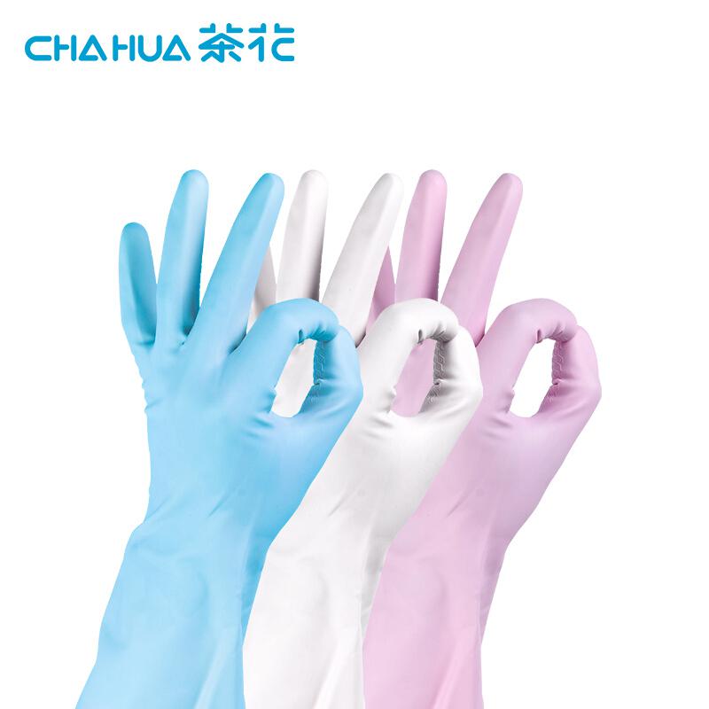 茶花(CHAHUA) C78012 PVC耐用手套(M)颜色随机310*105(单位：双)