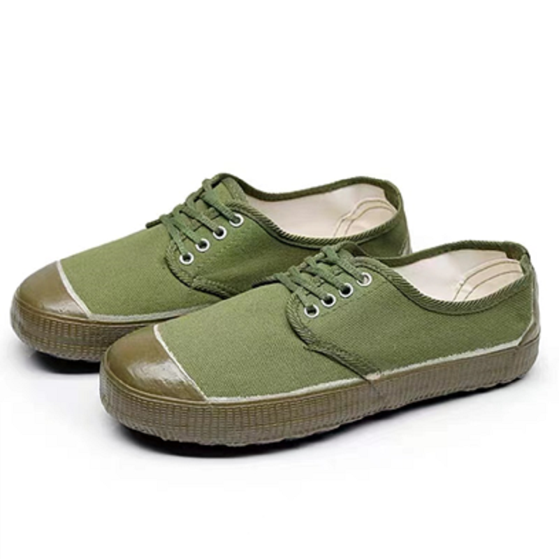 安美达橡胶底帆布胶鞋 40码 绿色（双）起订量10