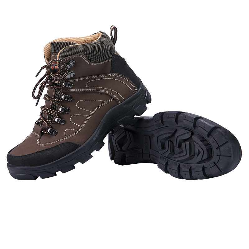 天荒坪THP-1609系列登山款式高帮防寒绝缘鞋咖啡色35-45码 （双）