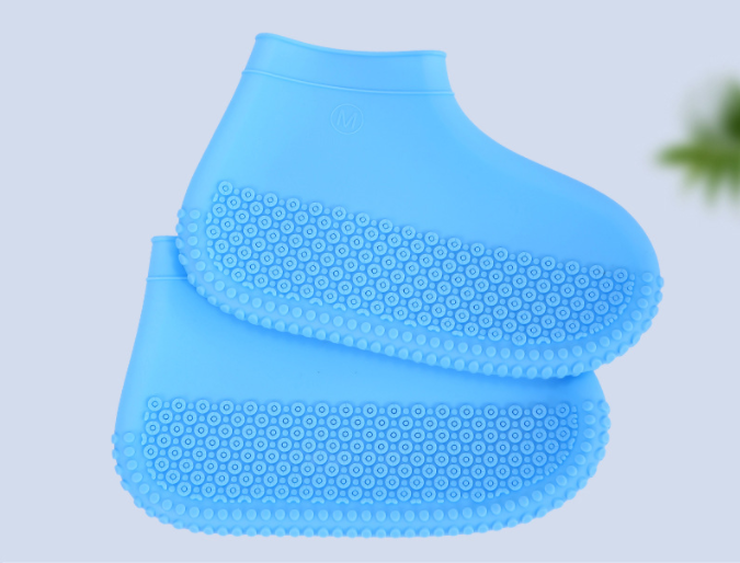 欧浦德小号S【28-34码】蓝色防水雨鞋套防滑硅胶（单位：双）