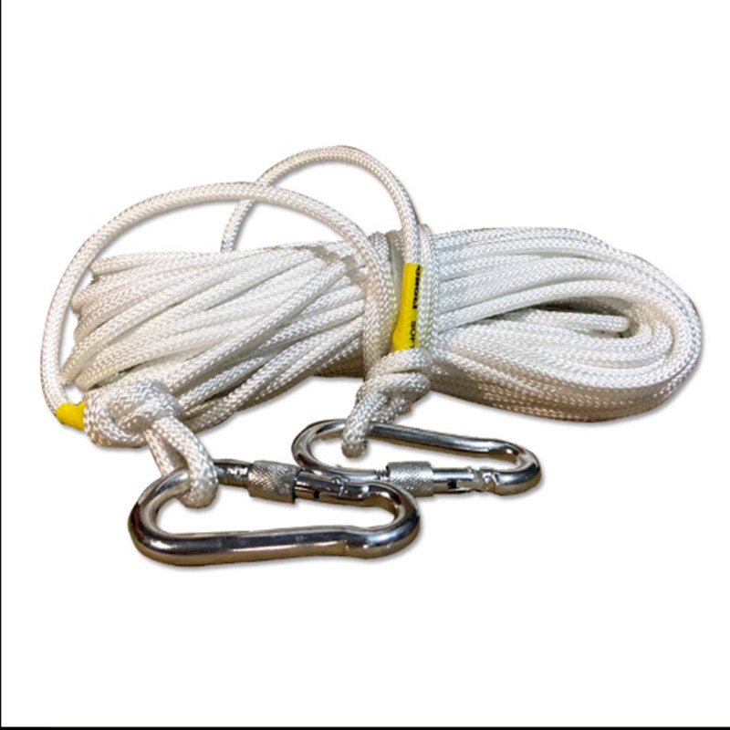 swan国标消防轻型安全绳火灾逃生绳消防钢丝内芯20米+双钩（条）
