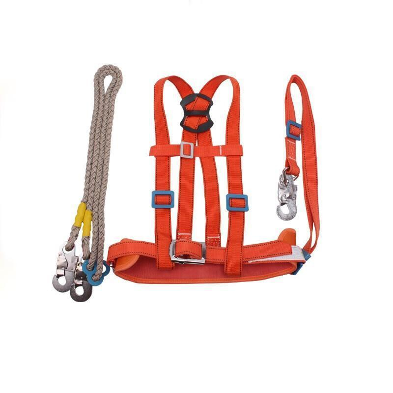 舜普 AQ-02 双背三点式安全带 橙色 双绳 2米绳大钩（条）橙色