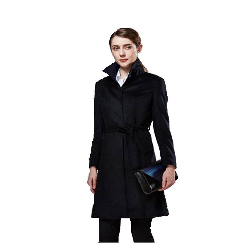 路易诗兰 女式羊绒大衣 黑色 170/92（XL) (单位：双)