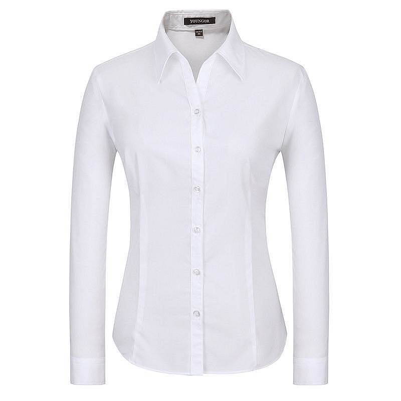 雅戈尔 1380-A1纯棉女士长袖衬衫白色 （单位：件）