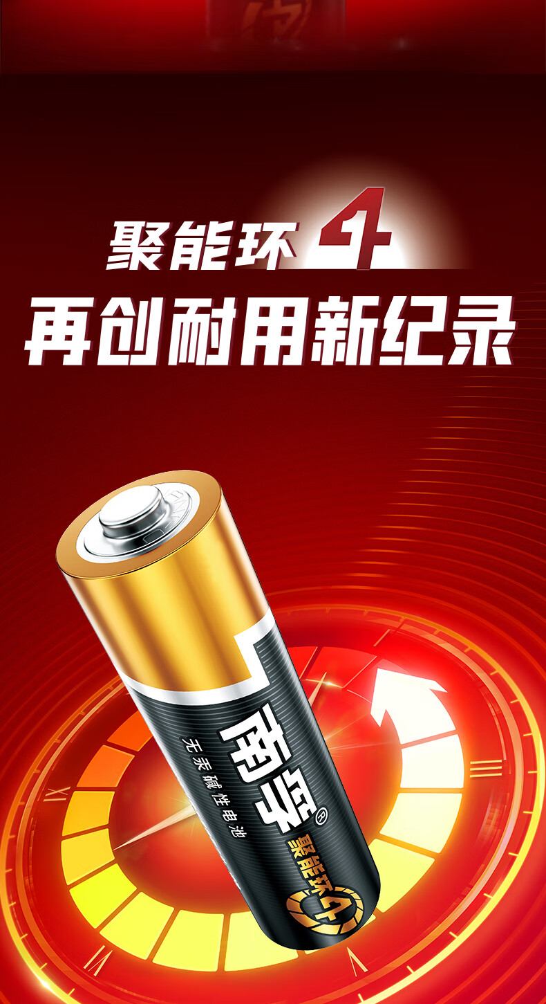 南孚（NANFU）碱性电池 LR6/AA 5号 8粒装 新老款随机发货 1包电池(单位：包)