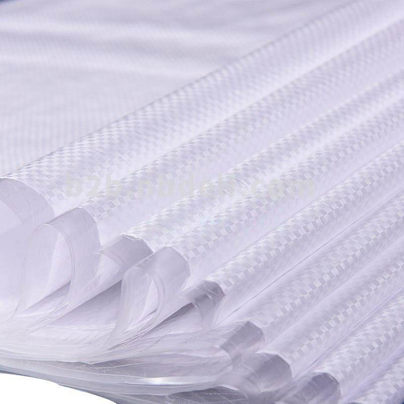 【停用】博采尺寸600*1000mm覆膜防水编织袋塑料袋膜白色(个)