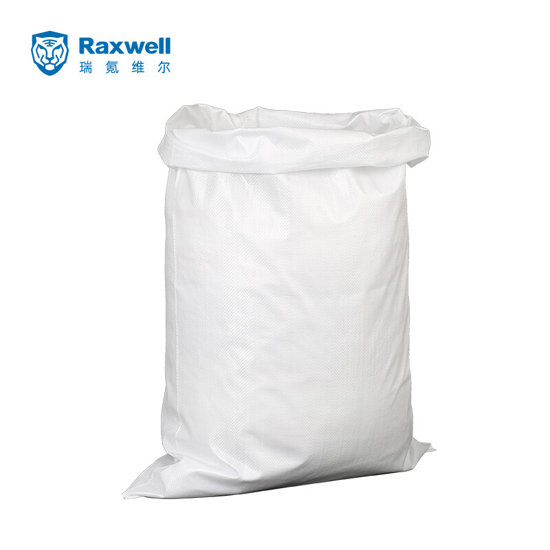 Raxwell 白色塑料编织袋 加厚款，68g/㎡，尺寸(cm)：60*100，100条/包RHPW0104（单位：条）