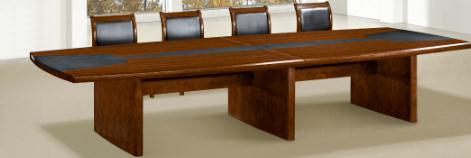 东港360*150*76cm实木会议桌12人用棕色（单位；张）