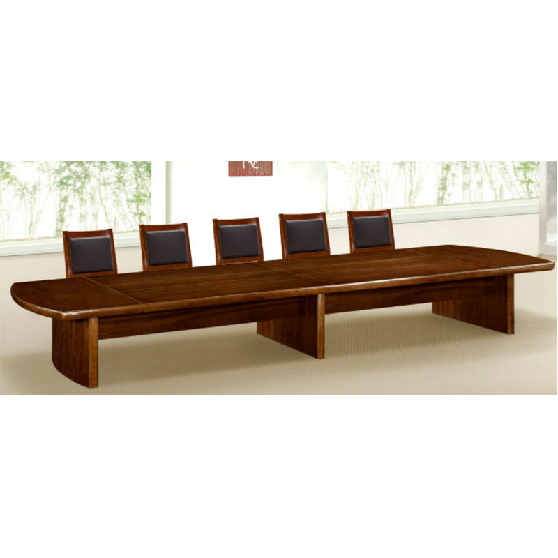 会议桌 3000*1350*760mm 进口美国胡桃木木皮 E1级高密度中纤板 德国“易涂宝”油漆 H－3003（张）