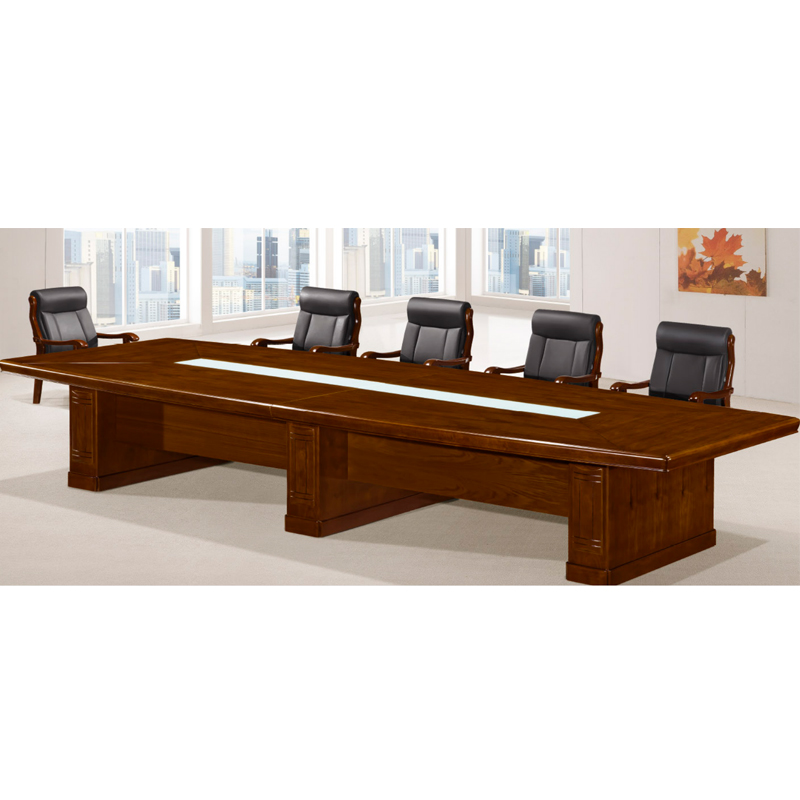 会议桌 3000*1400*760mm 进口美国胡桃木木皮 E1级高密度中纤板 德国“易涂宝”油漆 H－3004 （张）
