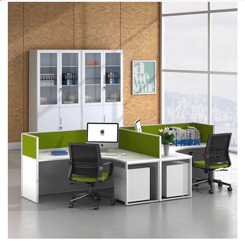 中伟办公家具屏风办公桌E字型2人位（台）