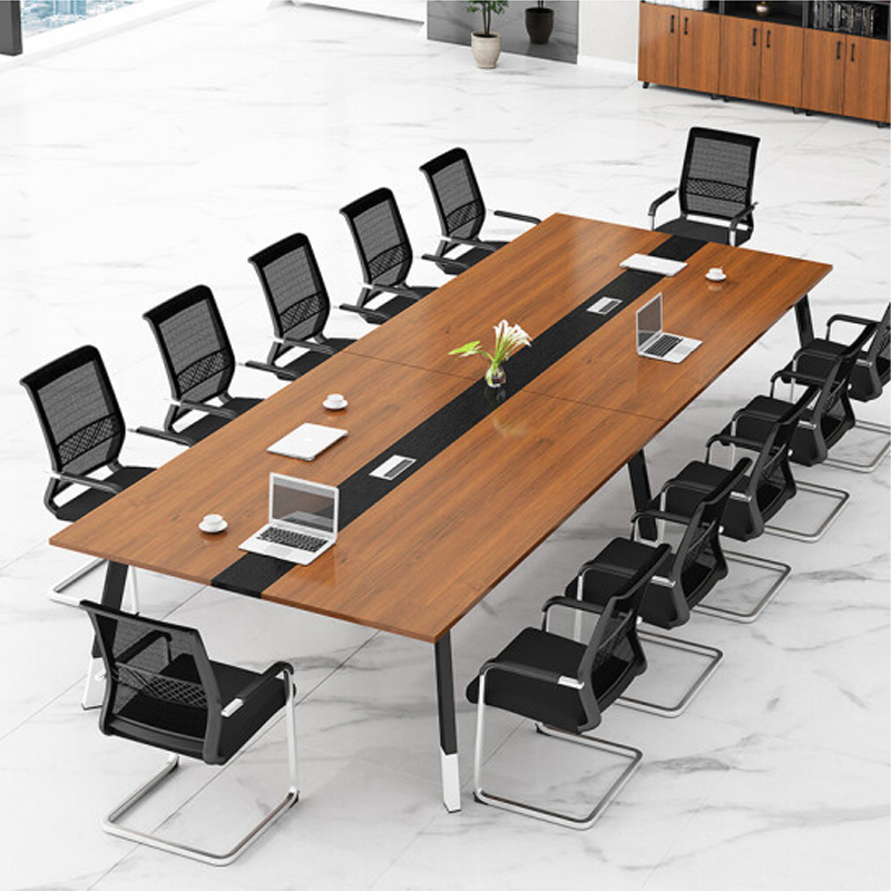 辉满 办公会议桌 3.5米会议桌+12把椅子 长桌现代简约洽谈培训桌椅组合长方形办公桌（单位：套）