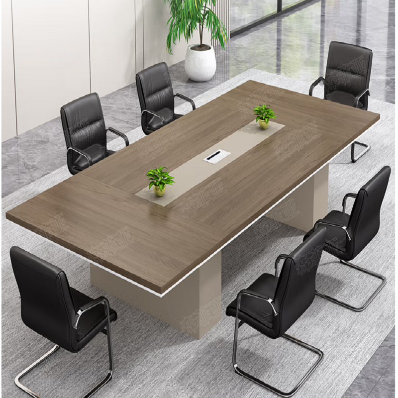 国产6人会议桌长桌1.2*2.4米 颜色可选（张）