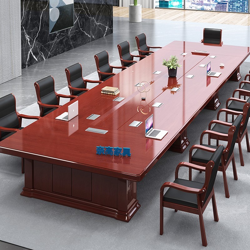 奈高/NAIGAO 人造板 红棕色 12人办公桌 （张）