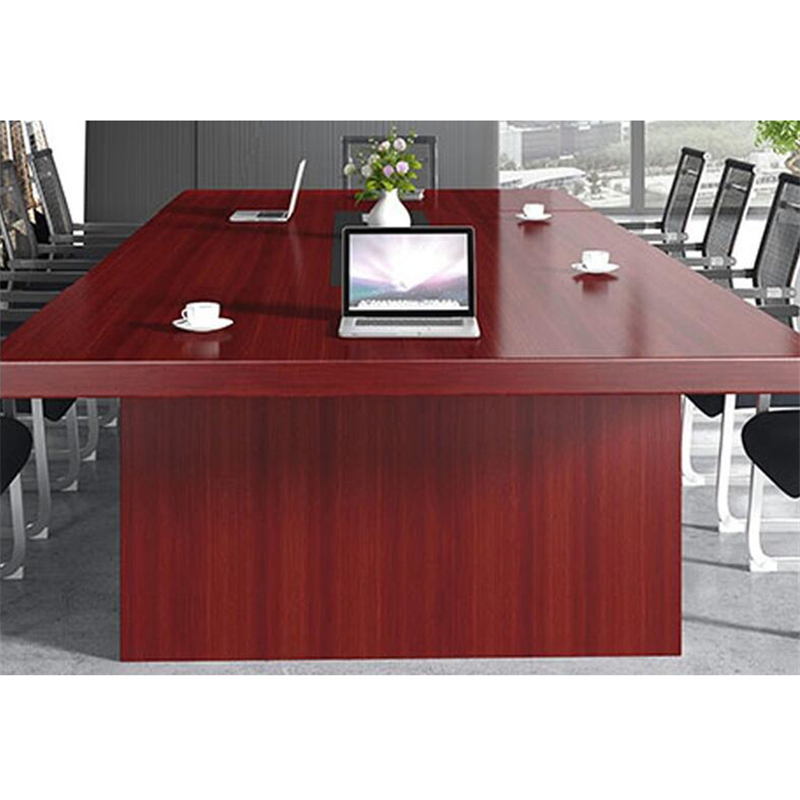 中伟 会议桌 ZW-335 E1级环保密度板材 产品尺寸:4500*1600*760mm 红棕色(张)