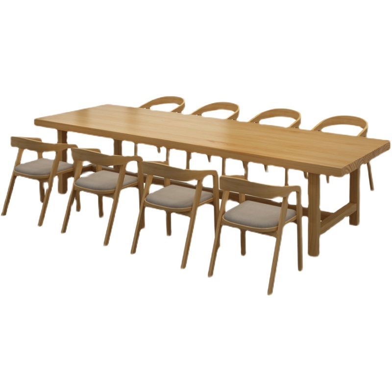 国产 实木条桌会议桌 300*120*75板厚8cm（不含椅子）（单位：张）