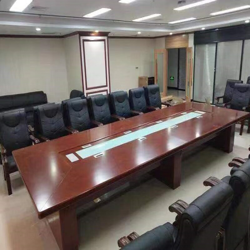 华燕天成高级高档长方形会议室接待大型会议桌5米(单位：张)