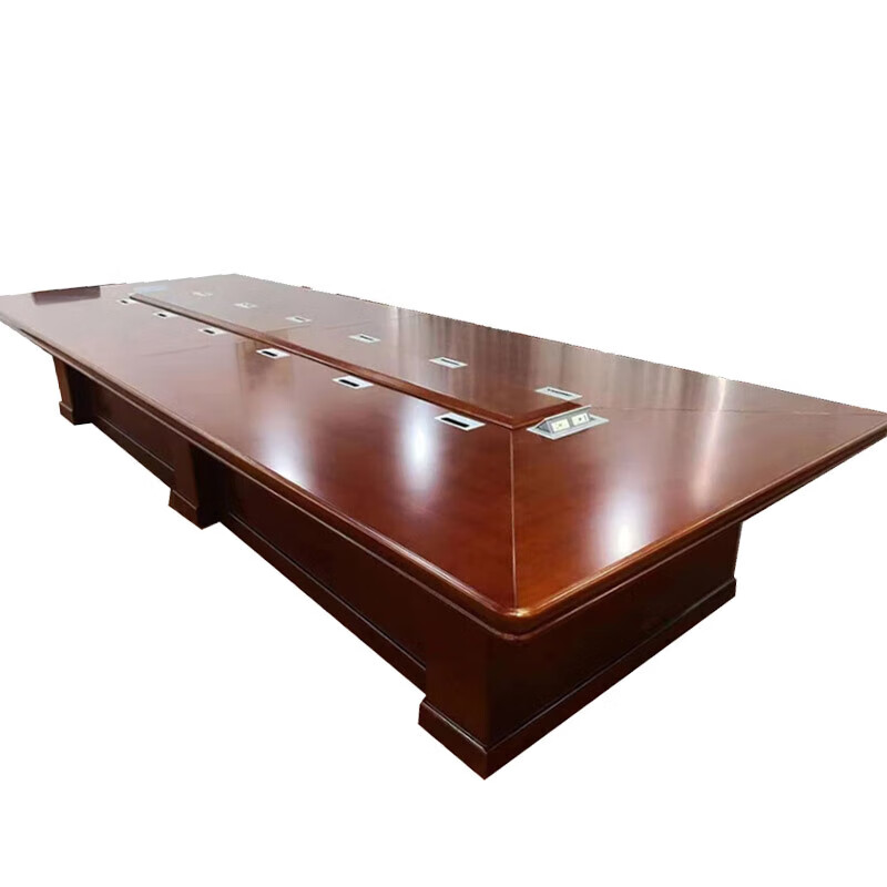 晟泰邦 现代简约红棕色长方形会议桌 4.8米*1.8米(单位：张)