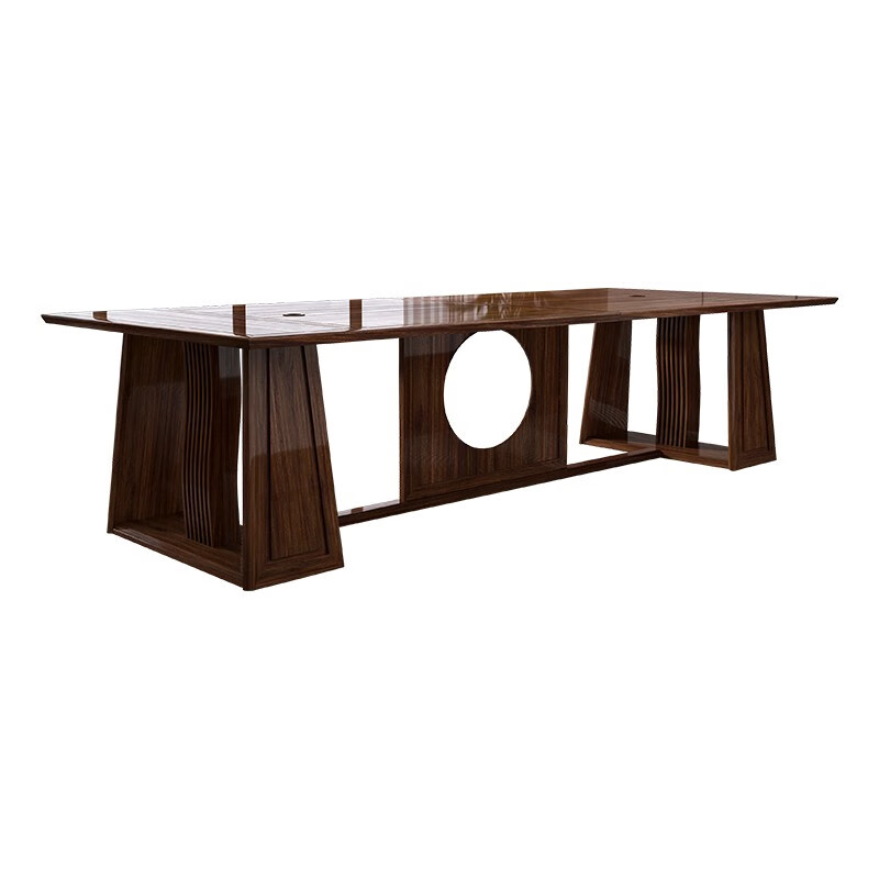 和齐顺3.6米现代简约实木大型会议桌培训桌(单位：张)