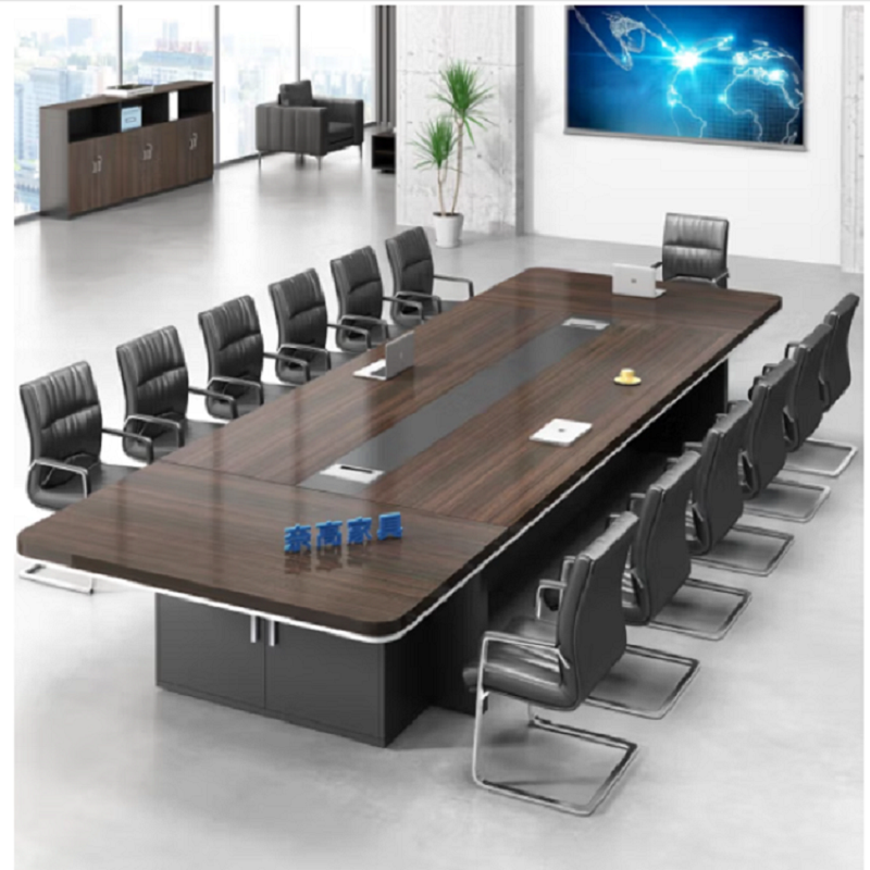 奈高（NAIGAO）会议桌长条桌洽谈桌大型办公会议桌椅组合加厚款3.5米会议桌样式颜色可选(单位：张)