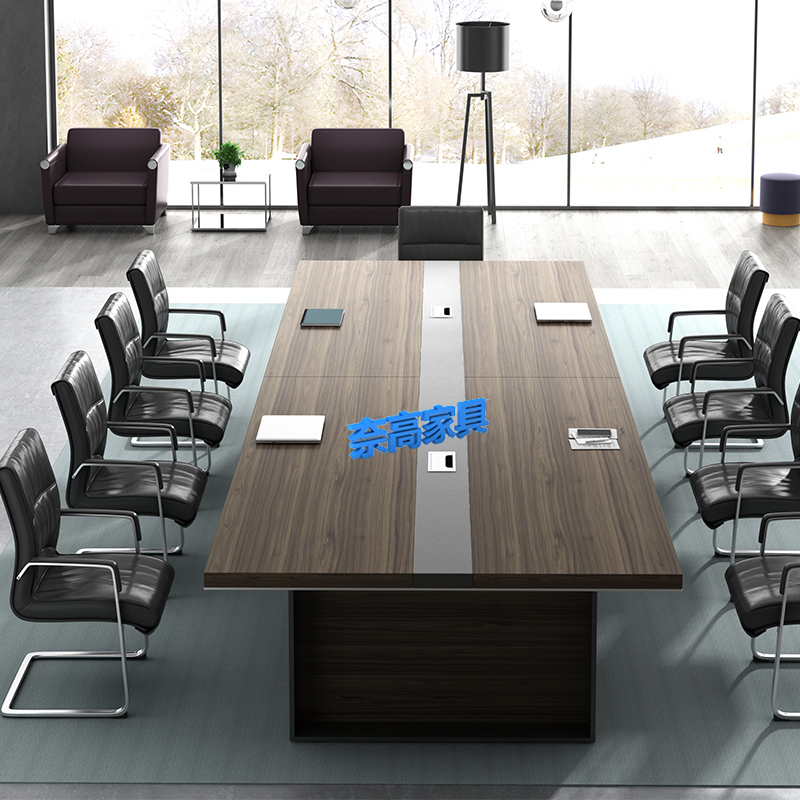 奈高NG-HYZHYZ01会议桌含8把椅子2400*1200*760mm（张）常规款