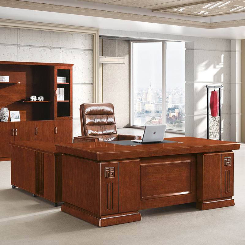 圣斯顿K-2475A油漆办公桌经理桌班台班桌2400*1050*760mm（单位：张）胡桃色