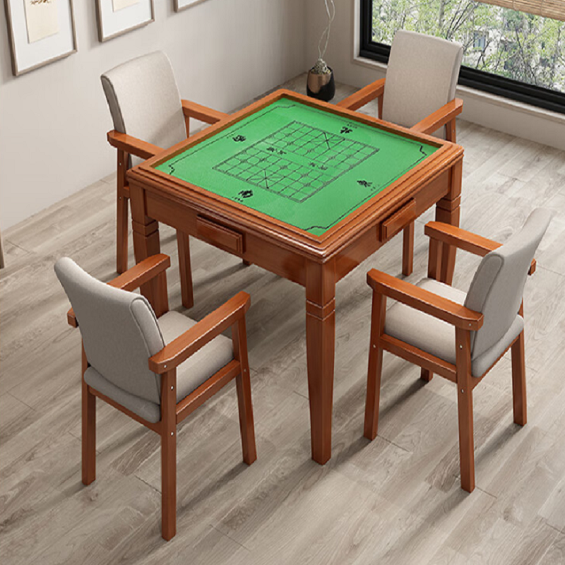 中伟棋牌桌家用实木餐桌 胡桃色 （单位：台）