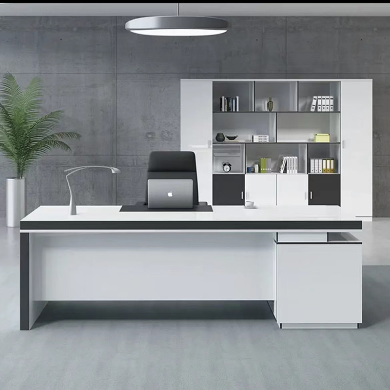 中伟（ZHONGWEI）老板桌办公桌简约时尚现代时尚主管桌长1.6米*宽0.8米*高0.76米（个）